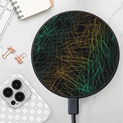 Background Pattern Texture Design Wireless Fast Charger(black) by Jancukart