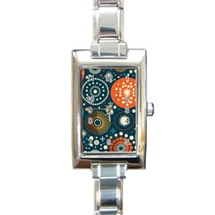 Abstract Pattern Rectangle Italian Charm Watch