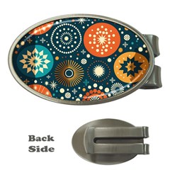 Abstract Pattern Money Clips (oval) 