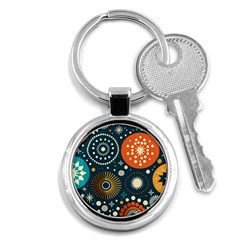 Abstract Pattern Key Chain (round)