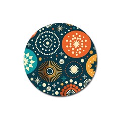 Abstract Pattern Magnet 3  (round)