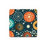 Abstract Pattern Square Magnet Front