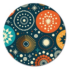 Abstract Pattern Magnet 5  (round)