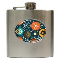 Abstract Pattern Hip Flask (6 Oz)