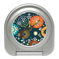 Abstract Pattern Travel Alarm Clock