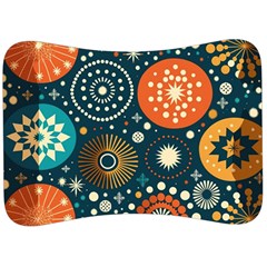 Abstract Pattern Velour Seat Head Rest Cushion