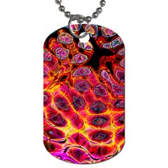 Fractal Black Texture Wallpaper Dog Tag (Two Sides)