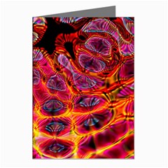 Fractal Black Texture Wallpaper Greeting Cards (Pkg of 8)