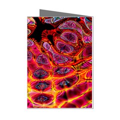 Fractal Black Texture Wallpaper Mini Greeting Cards (Pkg of 8)