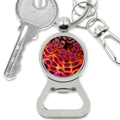 Fractal Black Texture Wallpaper Bottle Opener Key Chain