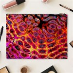 Fractal Black Texture Wallpaper Cosmetic Bag (XL) Back