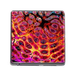 Fractal Black Texture Wallpaper Memory Card Reader (square 5 Slot) by Jancukart