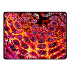 Fractal Black Texture Wallpaper One Side Fleece Blanket (small)