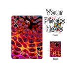 Fractal Black Texture Wallpaper Playing Cards 54 Designs (Mini) Front - Spade2