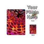 Fractal Black Texture Wallpaper Playing Cards 54 Designs (Mini) Front - Heart2