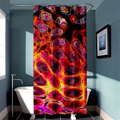 Fractal Black Texture Wallpaper Shower Curtain 36  x 72  (Stall) 