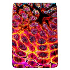 Fractal Black Texture Wallpaper Removable Flap Cover (L)