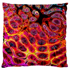 Fractal Black Texture Wallpaper Standard Premium Plush Fleece Cushion Case (one Side) by Jancukart