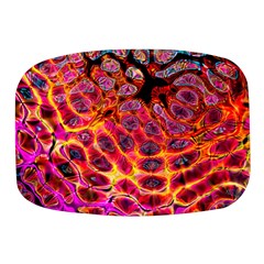 Fractal Black Texture Wallpaper Mini Square Pill Box by Jancukart