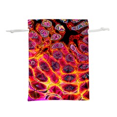 Fractal Black Texture Wallpaper Lightweight Drawstring Pouch (S)