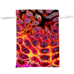 Fractal Black Texture Wallpaper Lightweight Drawstring Pouch (XL)