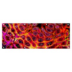 Fractal Black Texture Wallpaper Banner And Sign 8  X 3 