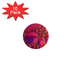 Colorful Bubbles Abstract Art 1  Mini Buttons (10 Pack) 