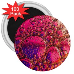 Colorful Bubbles Abstract Art 3  Magnets (100 Pack)