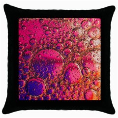 Colorful Bubbles Abstract Art Throw Pillow Case (black)