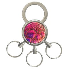 Colorful Bubbles Abstract Art 3-ring Key Chain by Jancukart