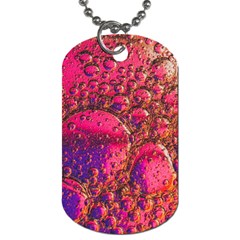 Colorful Bubbles Abstract Art Dog Tag (one Side)