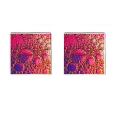 Colorful Bubbles Abstract Art Cufflinks (square)