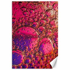 Colorful Bubbles Abstract Art Canvas 12  X 18 