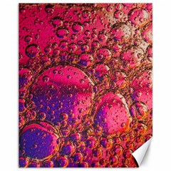 Colorful Bubbles Abstract Art Canvas 11  X 14 