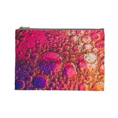 Colorful Bubbles Abstract Art Cosmetic Bag (large) by Jancukart