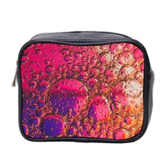 Colorful Bubbles Abstract Art Mini Toiletries Bag (two Sides) by Jancukart