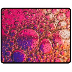 Colorful Bubbles Abstract Art One Side Fleece Blanket (medium)