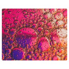 Colorful Bubbles Abstract Art Premium Plush Fleece Blanket (medium)