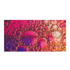 Colorful Bubbles Abstract Art Satin Wrap 35  X 70 