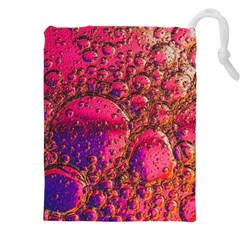 Colorful Bubbles Abstract Art Drawstring Pouch (5xl) by Jancukart