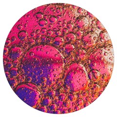 Colorful Bubbles Abstract Art Round Trivet