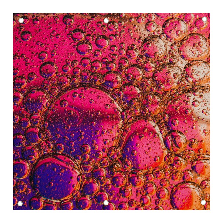 Colorful Bubbles Abstract Art Banner and Sign 3  x 3 