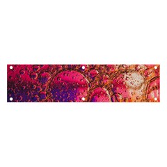 Colorful Bubbles Abstract Art Banner And Sign 4  X 1  by Jancukart