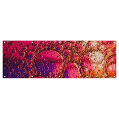 Colorful Bubbles Abstract Art Banner And Sign 12  X 4 