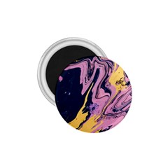 Pink Black And Yellow Abstract Painting 1 75  Magnets