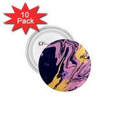 Pink Black And Yellow Abstract Painting 1 75  Buttons (10 Pack) by Jancukart