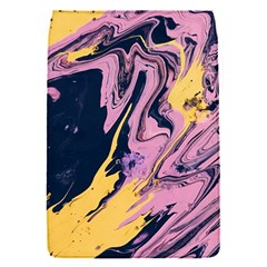 Pink Black And Yellow Abstract Painting Removable Flap Cover (s) by Jancukart