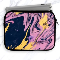 Pink Black And Yellow Abstract Painting Apple Ipad 2/3/4 Zipper Cases by Jancukart