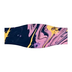 Pink Black And Yellow Abstract Painting Stretchable Headband