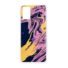 Pink Black And Yellow Abstract Painting Samsung Galaxy S20plus 6 7 Inch Tpu Uv Case by Jancukart